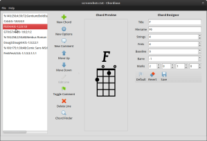 Chordious 1.0 Linux Shot 2