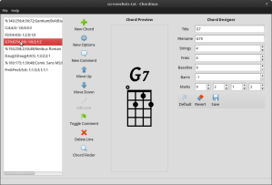 Chordious 1.0 Linux Shot 3