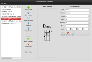 Chordious 1.0 Linux Shot 4